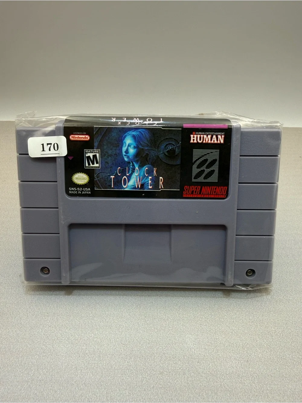 Nintendo Super Famicom Clock Tower Cartridge - Gray